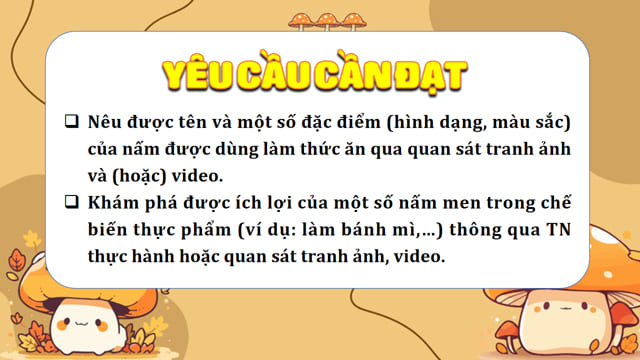 Bài giảng PowerPoint Nấm ăn và nấm trong chế biến thực phẩm