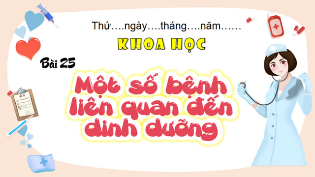 PowerPoint Một số bệnh liên quan đến dinh dưỡng