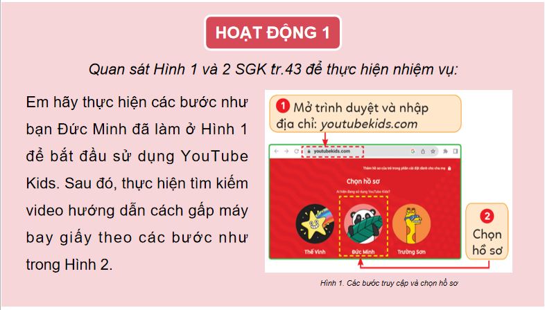 Giáo án Tin học 5 Bài 1: Sử dụng website YouTube Kids