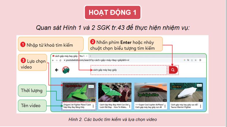 Giáo án Tin học 5 Bài 1: Sử dụng website YouTube Kids