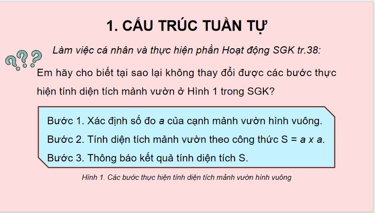 Tin học 5 Chân trời sáng tạo Bài 9: Cấu trúc tuần tự