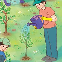 PowerPoint Tiếng Việt 5: Mùa xuân em đi trồng cây