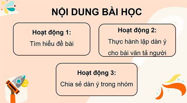 PowerPoint Viết: Lập dàn ý cho bài văn tả người