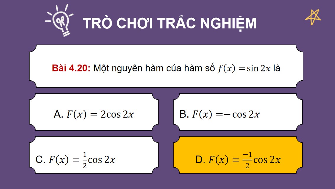 Giáo án PowerPoint Toán 12 KNTT Bài tập cuối chương IV