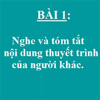 PowerPoint Ngữ Văn 8 Bài 1: Nghe và tóm tắt nội dung thuyết trình của người khác