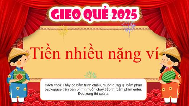 PPT gieo quẻ đầu năm