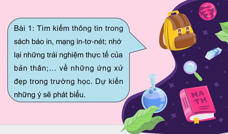 PowerPoint Tiếng Việt 5 Nét đẹp học đường