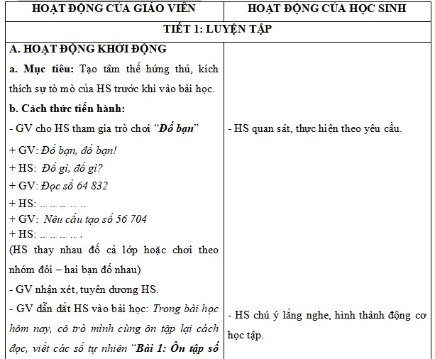 Giáo án Toán 5 Kết nối tri thức