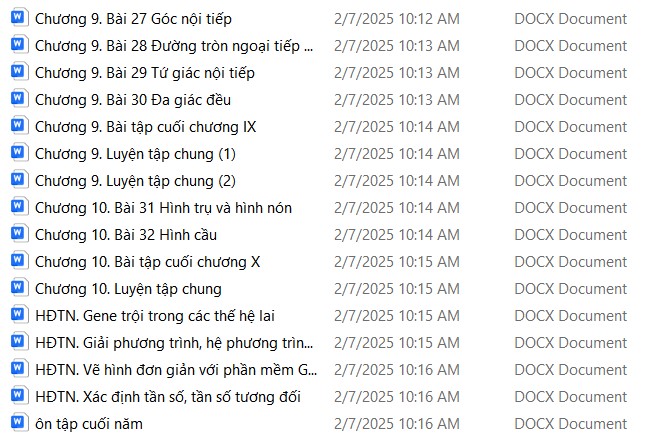 Giáo án Hình học 9 học kì 2 KNTT