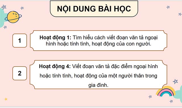 PowerPoint Viết đoạn văn cho bài văn tả người