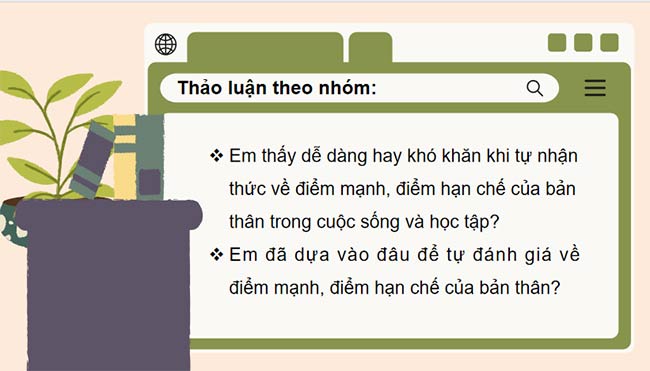 Giáo án HĐTN 7 Điểm mạnh, điểm hạn chế của tôi
