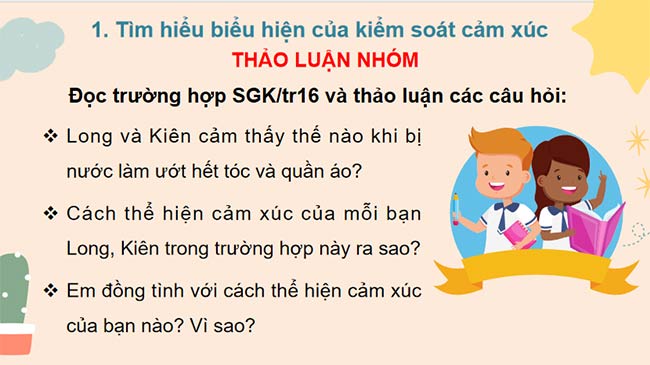 PowerPoint Chủ đề 2 Kiểm soát cảm xúc của bản thân 