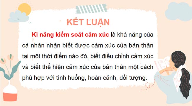 PowerPoint Chủ đề 2 Kiểm soát cảm xúc của bản thân 