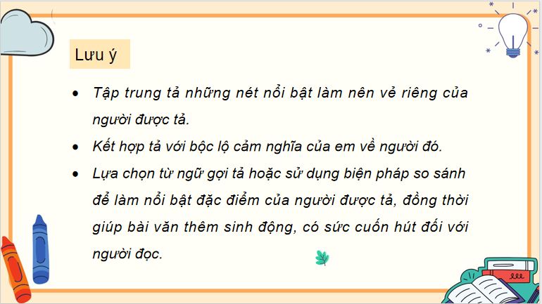 Viết bài văn tả người (Bài viết số 1)
