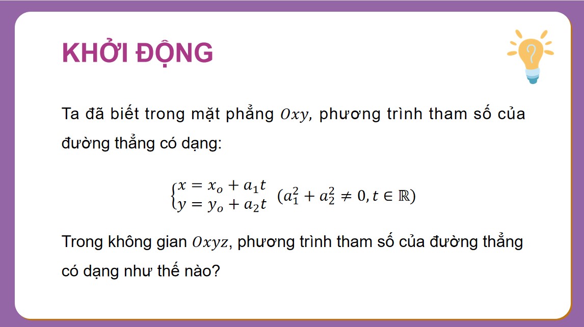 Giáo án PowerPoint Toán 12 CTST Bài Phương trình đường thẳng trong không gian