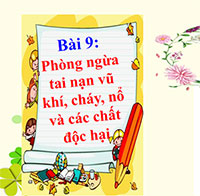 PowerPoint Giáo dục công dân 8 Bài 9: Phòng ngừa tai nạn vũ khí, cháy, nổ và các chất độc hại