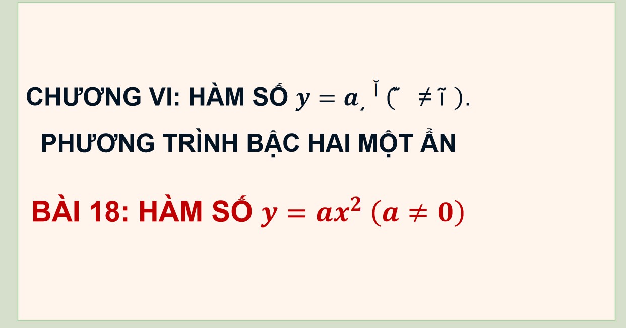 Giáo án PowerPoint Toán 9 KNTT Bài 18