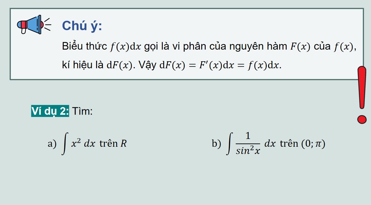 Giáo án PowerPoint Toán 12 CTST Bài Nguyên hàm