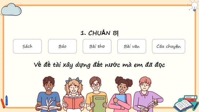 bài giảng điện tử Tiếng Việt 4 Cánh Diều Bài 13 Nói và nghe 2: Trao đổi Em đọc sách báo