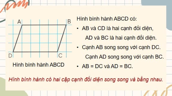 PPT Bài 54: Hình bình hành