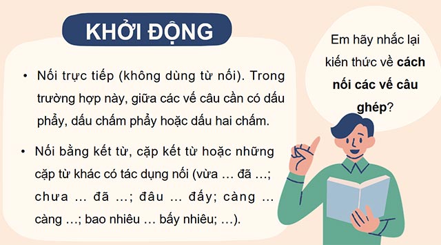 PowerPoint Luyện tập về cách nối các vế câu ghép