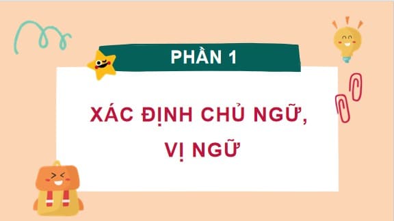 PPT Tiếng Việt 4 Chân trời Bài 3: Thành phần chính của câu