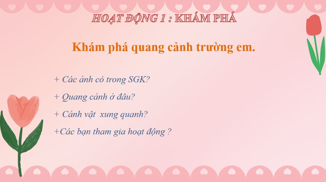 Bài giảng điện tử môn Mĩ thuật 5 Chủ đề: Ngôi trường thân yêu