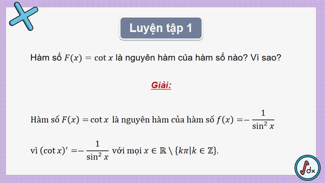 PowerPoint Toán 12 Bài 1: Nguyên hàm