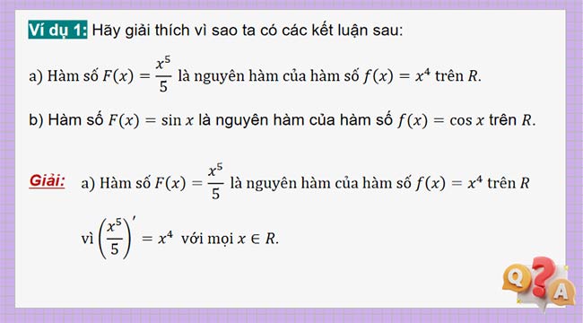 PowerPoint Toán 12 Bài 1: Nguyên hàm
