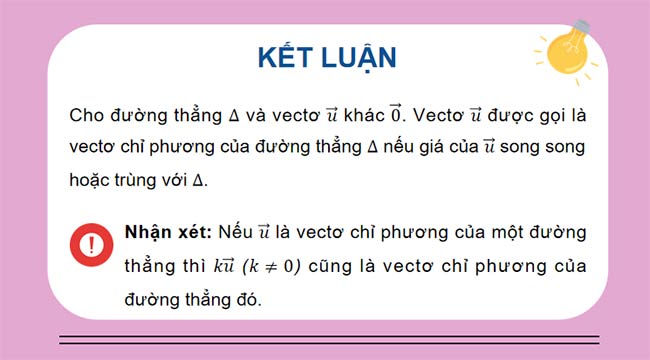 Toán 12 Bài 2: Phương trình đường thẳng
