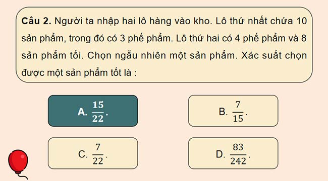 Giáo án Toán 12 Bài tập cuối chương 6 