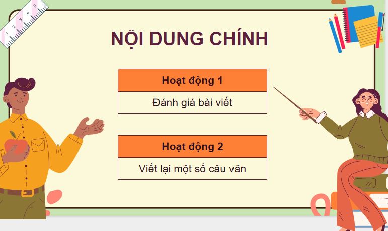 Đánh giá, chỉnh sửa đoạn văn thể hiện tình cảm, cảm xúc về một sự việc