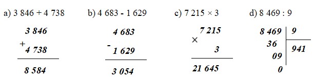Đề thi giữa kì 2 lớp 3 môn Toán