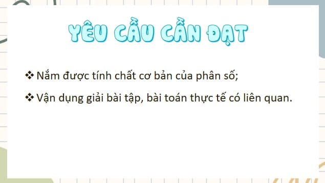 PowerPoint Toán 4 Bài 55: Tính chất cơ bản của phân số