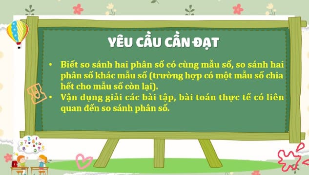 PowerPoint Toán 4 Bài 58: So sánh phân số