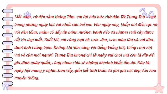 Viết đoạn văn thể hiện tình cảm cảm xúc về một lễ hội của quê hương