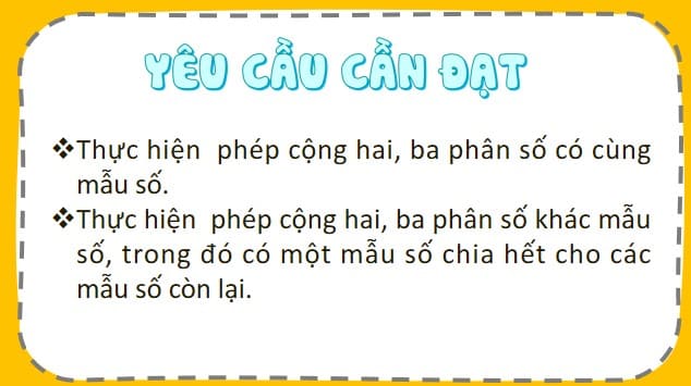 Powerpoint Toán 4 Bài 60: Phép cộng phân số