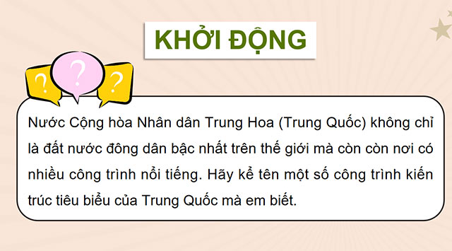 PowerPoint Lịch sử - Địa lí 5 Nước Cộng hoà Nhân dân Trung Hoa