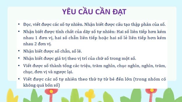 Giáo án điện tử Toán 4 Kết nối Bài 67: Ôn tập số tự nhiên
