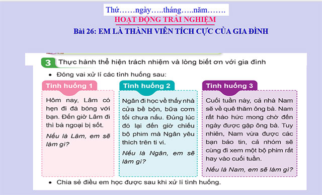 PowerPoint Hoạt động trải nghiệm 5 Tuần 26