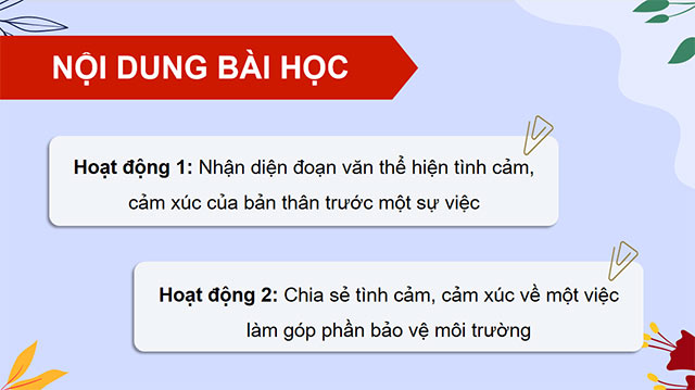PowerPoint Đoạn văn thể hiện tình cảm, cảm xúc trước một sự việc