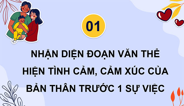 PowerPoint Đoạn văn thể hiện tình cảm, cảm xúc trước một sự việc