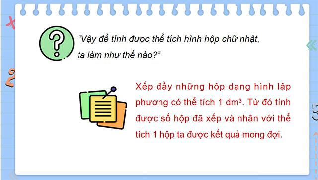 PowerPoint Thể tích của hình hộp chữ nhật