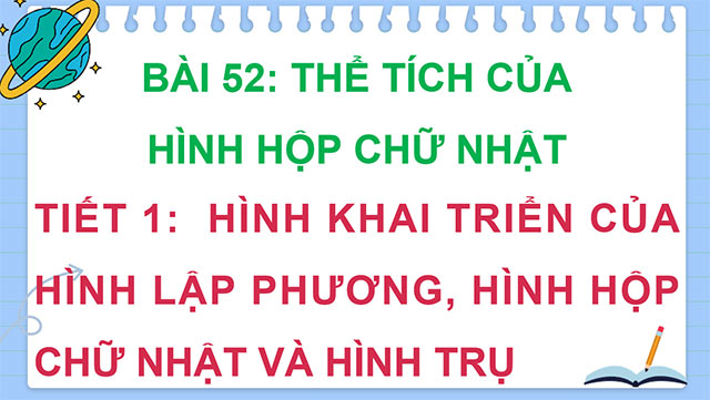 PowerPoint Thể tích của hình hộp chữ nhật