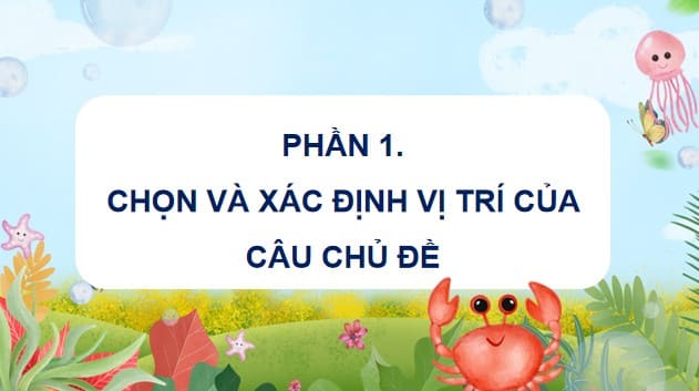 Giáo án điện tử Tiếng Việt 4 Chân trời Bài 5: Luyện tập về câu chủ đề