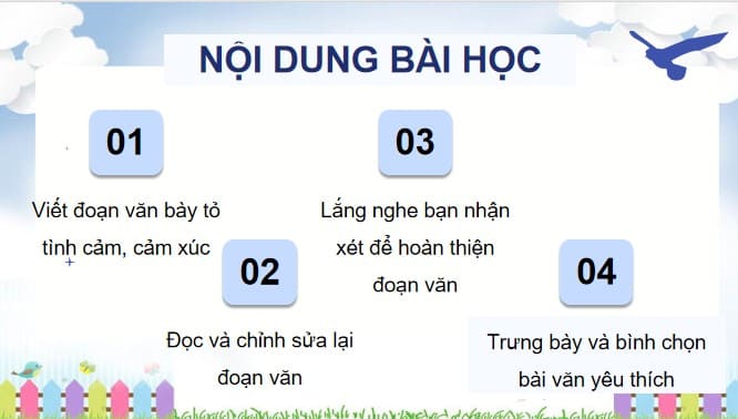PowerPoint Tiếng Việt 4 Bài 6: Luyện tập viết đoạn văn nêu tình cảm, cảm xúc