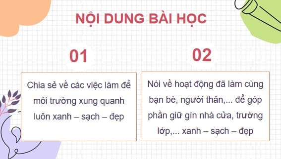 PowerPoint Tiếng Việt 4 Bài 6: Nói về một việc làm góp phần bảo vệ môi trường