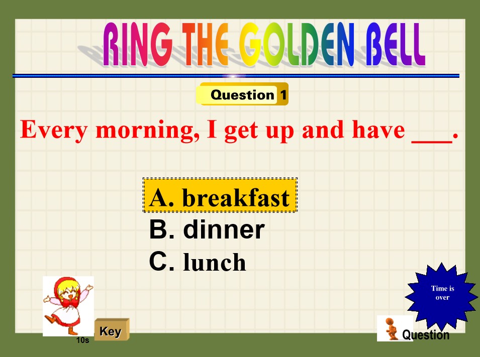 Mẫu Powerpoint Rung chuông vàng