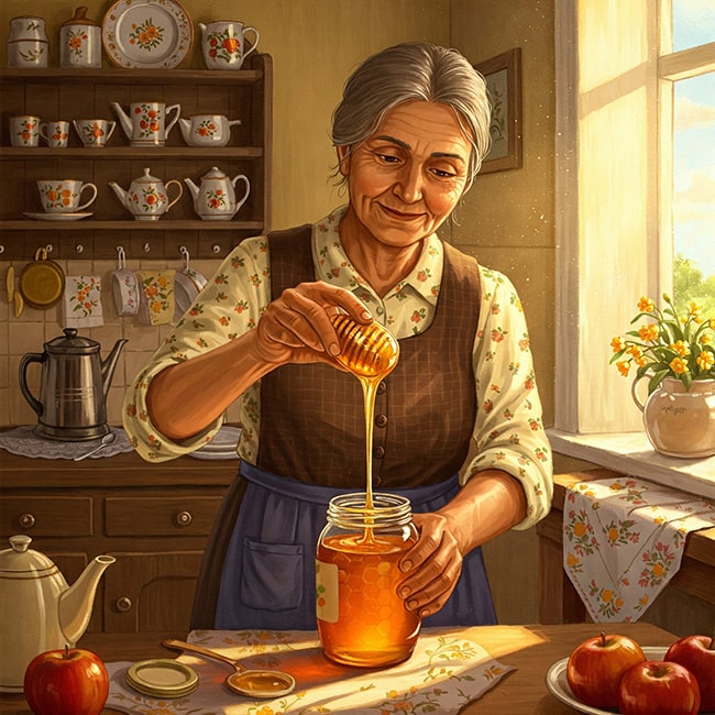 Viết 2-3 câu nêu cảm nghĩ về người bà trong câu chuyện Mùa mật mới