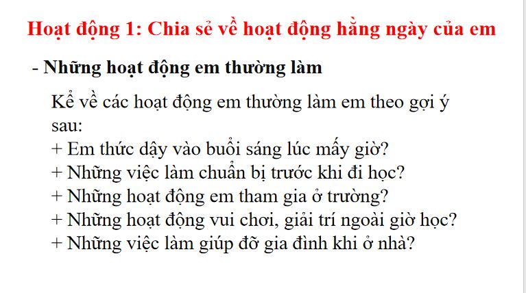 PowerPoint Hoạt động trải nghiệm lớp 3 Tuần 5